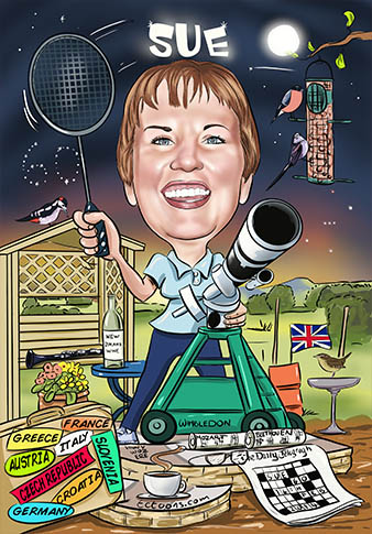 astronomer caricature