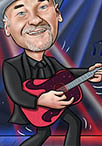 guitarist caricature