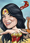 superman wonderwoman star wars caricature