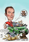 digital_caricature_vet_cartoon_portraits