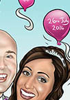 wedding caricature