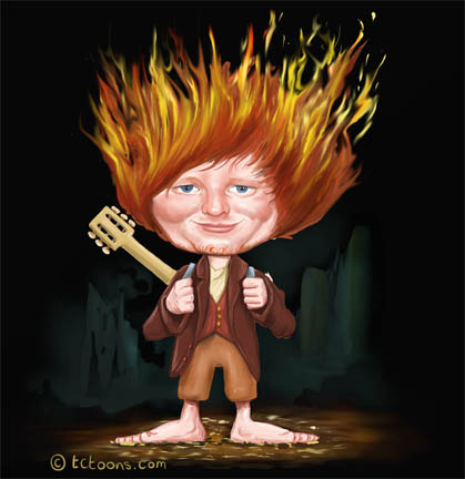 ed sheeran caricature