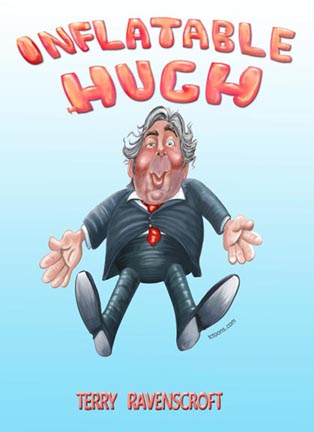 Inflatable Hugh by Terry Ravenscroft book cover illustration