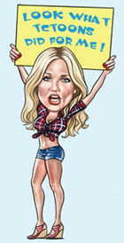 Cameron Diaz cartoon caricature